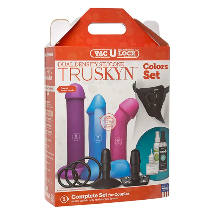 VacULock Dual Density Silicone Colors Set Doc Johnson Female Sex Toys
