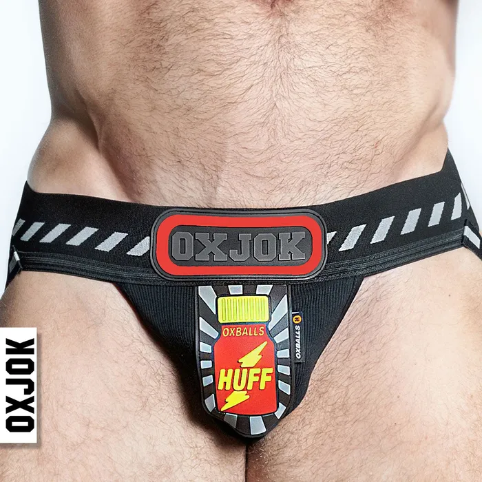 OXJok Pjock 3d Rubber Patch Pouch Blackred Small Anal