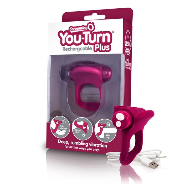 Screaming O Charged You Turn Plus - Merlot - Each | Male Sex Toys