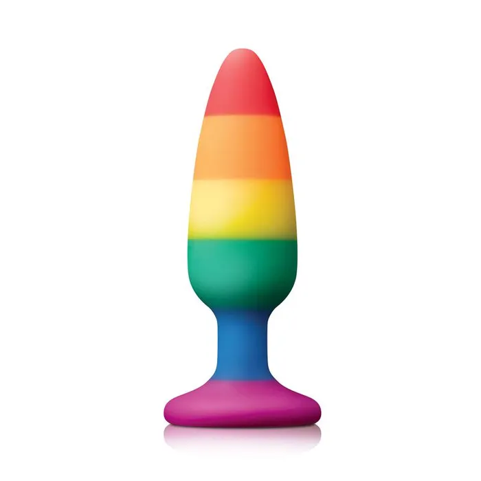 NS Novelties NS Novelties Colours Pride Edition Rainbow Butt Plug with Suction Base 2 Sizes Anal