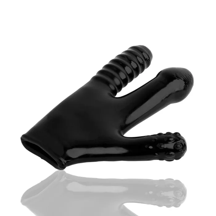 Ox Balls Anal Claw Textured Glove Black