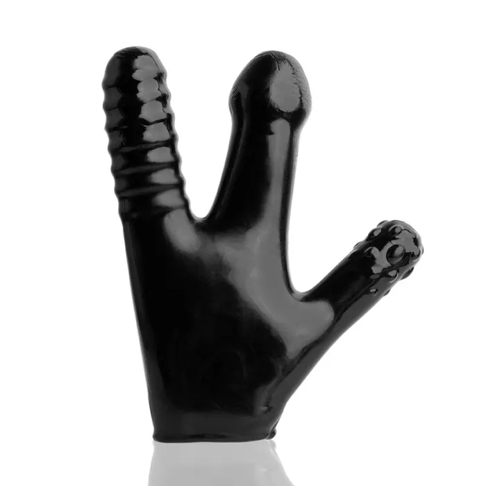 Ox Balls Anal Claw Textured Glove Black