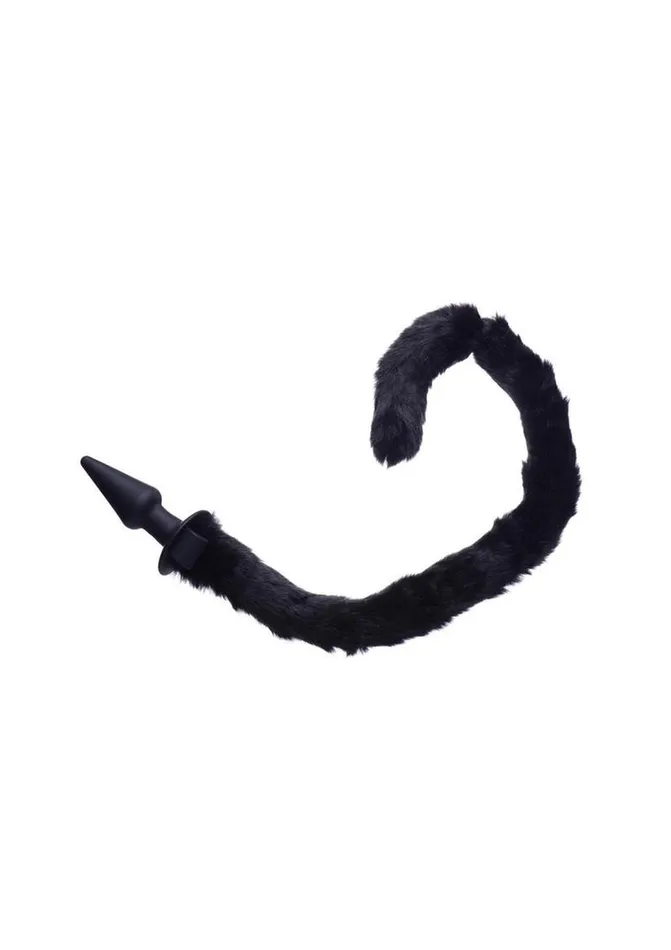 TAILZ Anal Tailz Black Cat Tail Anal Plug and Mask