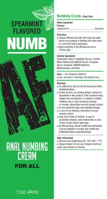 Anal Little Genie Numb Af Desensitizing Anal Cream Mint