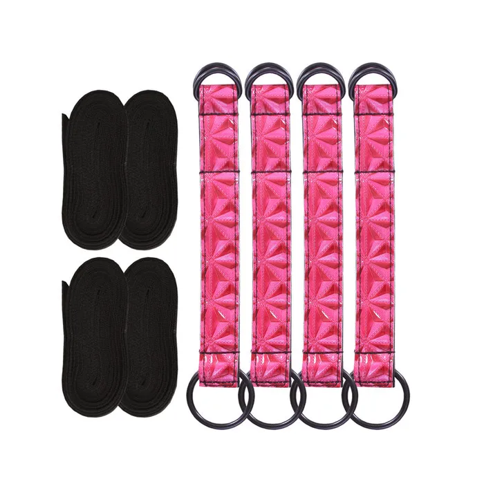 NS Novelties Sinful Bed Restraint Straps Pink Vibrators