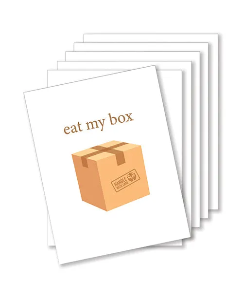 Eat My Box Naughty Greeting Card Pack Of 6 Kush Kards Vibrators