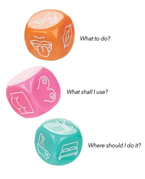 Female Sex Toys Naughty Bits Roll With It Icon Based Sex Dice CalExotics