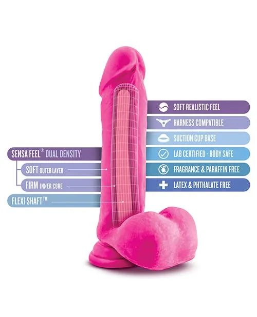 Blush Novelties Dildos Blush Au Natural Bold Hero 8 Inch Dildo Pink