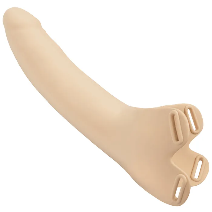 CalExotics Female Sex Toys Accommodator Silicone Chin Strap Dildo in Ivory
