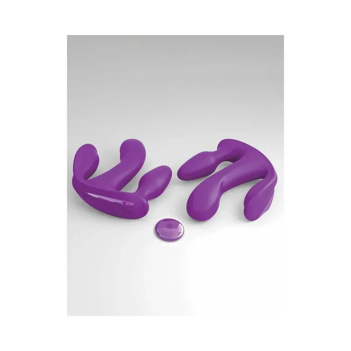Female Sex Toys Pipedream 3Some Total Ecstasy Triple Stimulation Silicone Vibrator 3Some