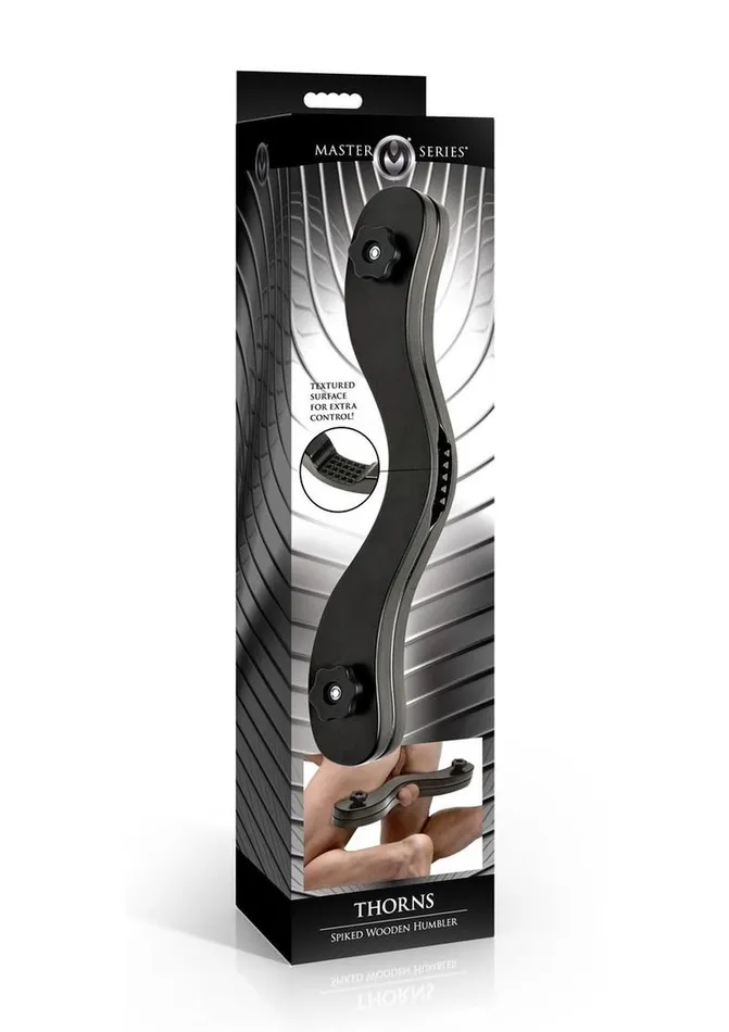 Master Series Male Sex Toys Master Series Thorns Spiked Wooden Humbler BDSM Scrotum Restraint with Spikes for Pain and Control Master Series Male Sex Toys Master Series Thorns Spiked Wooden Humbler BDSM Scrotum Restraint with Spikes for Pain and Control