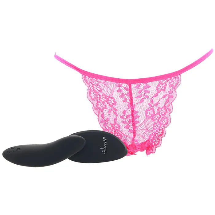 XGen Vibrators Hot Pink Lace Bikini Remote Panty Vibe XL