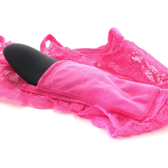 XGen Vibrators Hot Pink Lace Bikini Remote Panty Vibe XL XGen Vibrators Hot Pink Lace Bikini Remote Panty Vibe XL