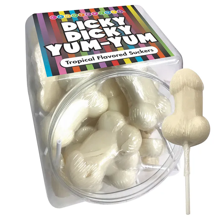Anal Dicky Dicky Yum Yums Display of 48 Candyprints