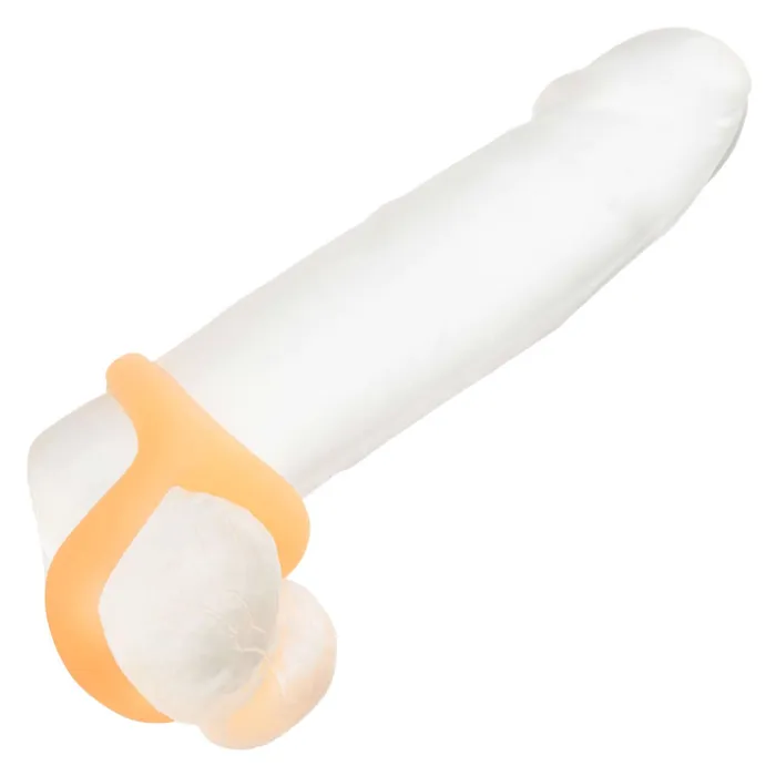 California Exotic Novelties Female Sex Toys Alpha GlowInTheDark Liquid Silicone Teardrop Ring Premium Stamina Enhancer