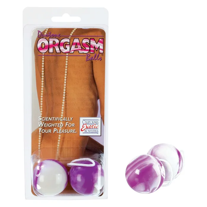 Duotone Orgasm Balls PurpleWhite California Exotic Novelties Dildos