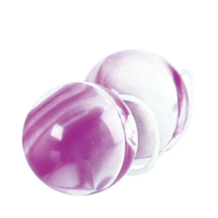 Duotone Orgasm Balls PurpleWhite California Exotic Novelties Dildos