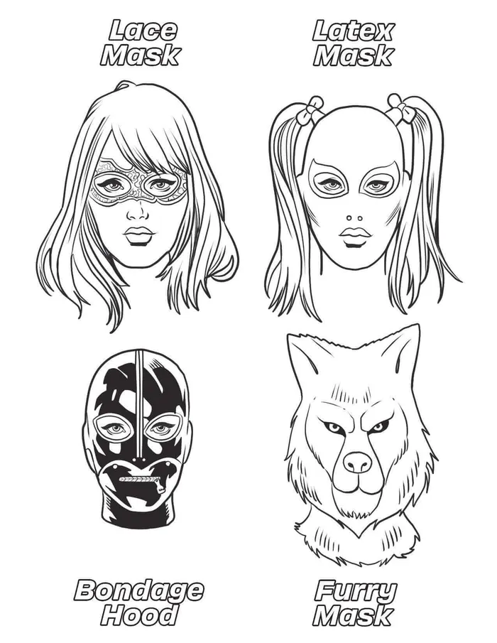 Fetishes Are Fun Coloring Book from Wood Rocket Wood Rocket Vibrators