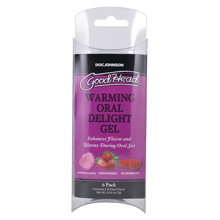 GoodHead Warming Oral Delight Gel Pack of 6 024oz DOC JOHNSON Enhancers
