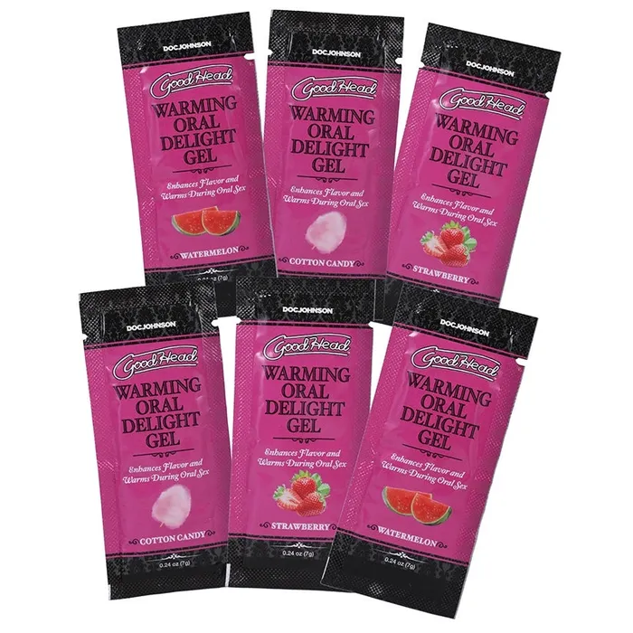 GoodHead Warming Oral Delight Gel Pack of 6 024oz DOC JOHNSON Enhancers