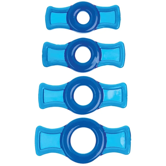 Male Sex Toys DOC JOHNSON TitanMen Cock Ring SetBlue