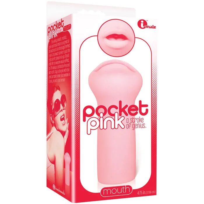 Male Sex Toys ICON BRANDS The 9s Pocket Pink Mini MasturbatorMouth