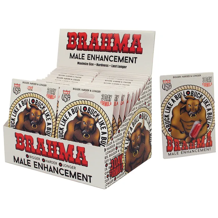 Male Sex Toys NASSTOYS Brahma Male Enhancement Pills Display of 24