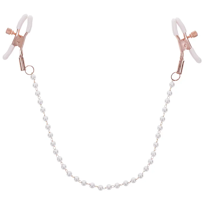 SM Peaches n CreaMe Pearl Nipple Clamps Sportsheets Nipple Clitoral Toys