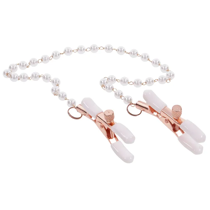 SM Peaches n CreaMe Pearl Nipple Clamps Sportsheets Nipple Clitoral Toys