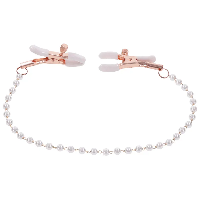 SM Peaches n CreaMe Pearl Nipple Clamps Sportsheets Nipple Clitoral Toys