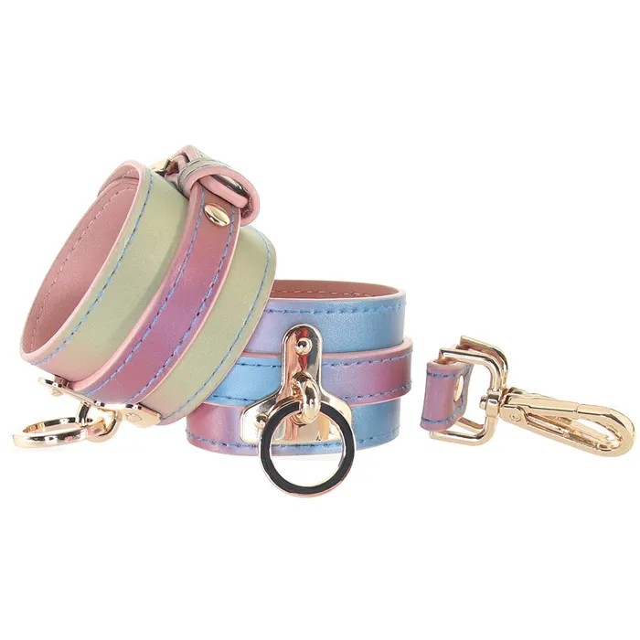 Spectra Bondage Wrist Cuffs in Rainbow ns novelties Couples Spectra Bondage Wrist Cuffs in Rainbow ns novelties Couples