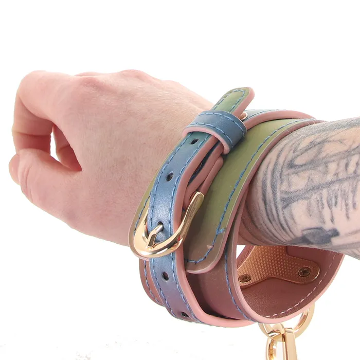 Spectra Bondage Wrist Cuffs in Rainbow ns novelties Couples Spectra Bondage Wrist Cuffs in Rainbow ns novelties Couples
