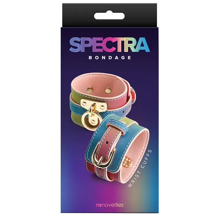 Spectra Bondage Wrist Cuffs in Rainbow ns novelties Couples Spectra Bondage Wrist Cuffs in Rainbow ns novelties Couples