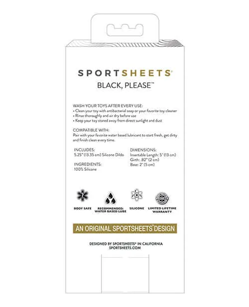 Sport Sheets Dildos Sportsheets Please Black Dildo