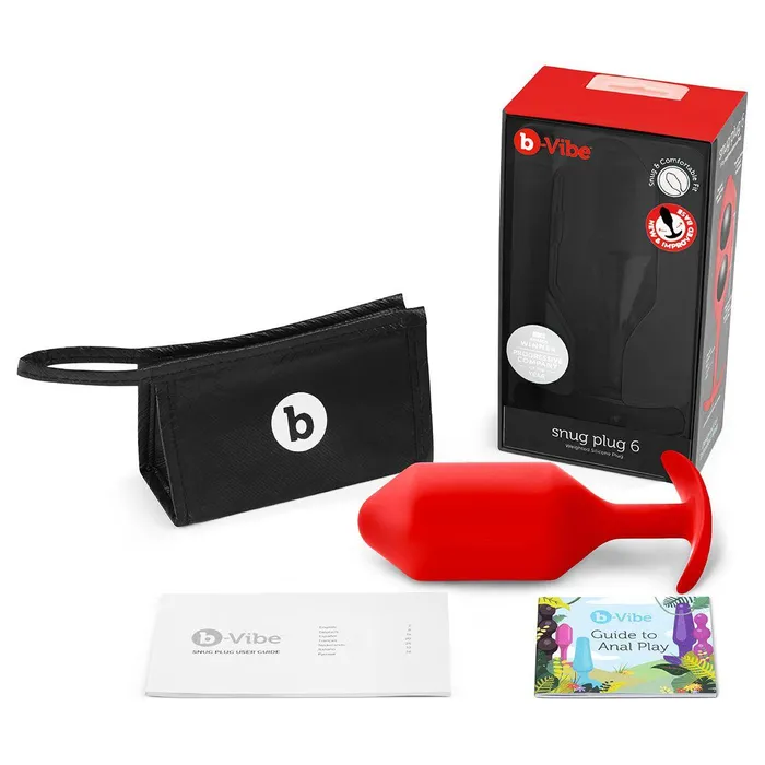 BVibe Anal BVibe Snug Plug 6 XXXL Red