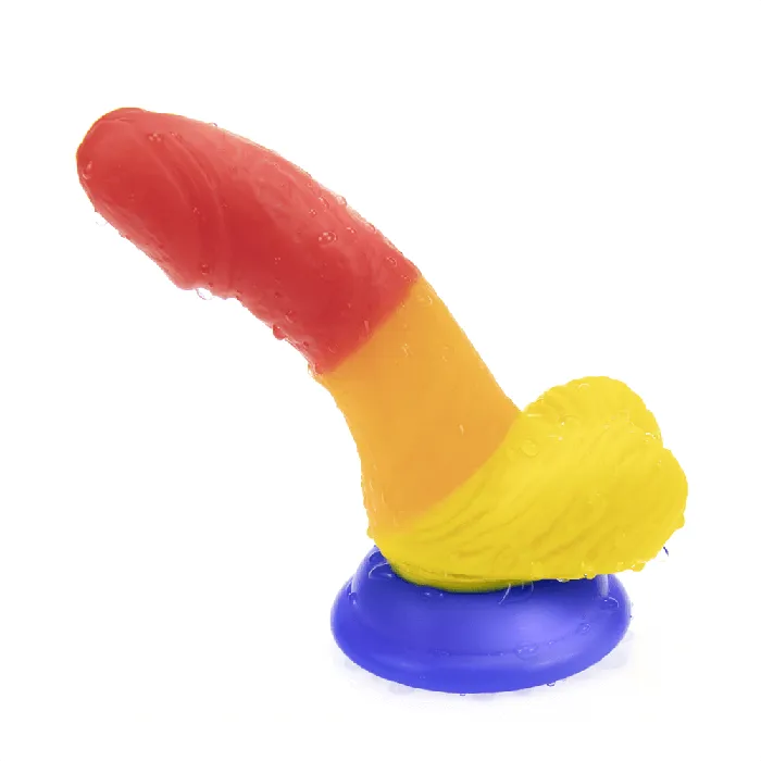 Female Sex Toys Honeysx Honeysx Silicone colored rainbow realistic dildo