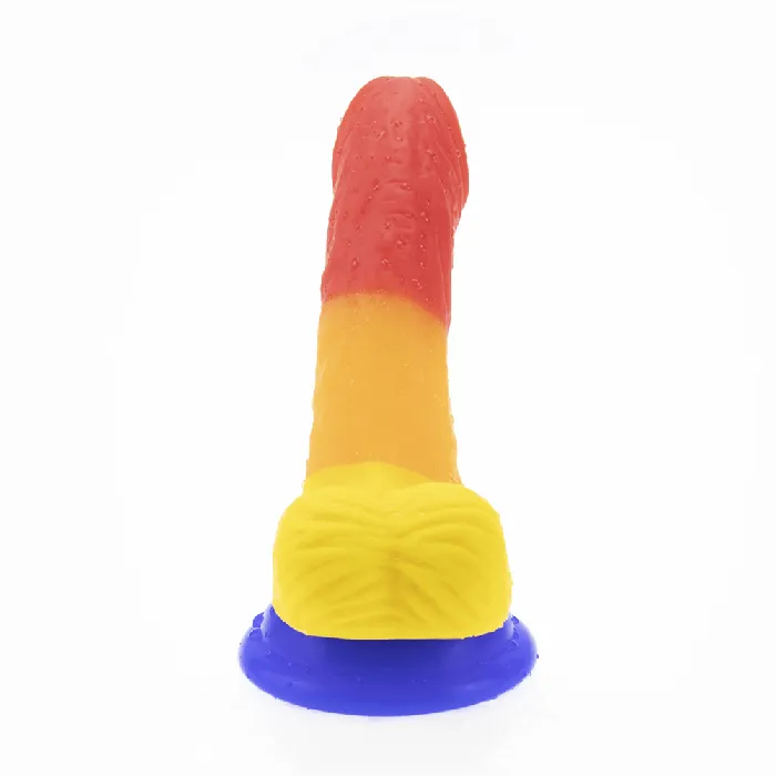 Female Sex Toys Honeysx Honeysx Silicone colored rainbow realistic dildo
