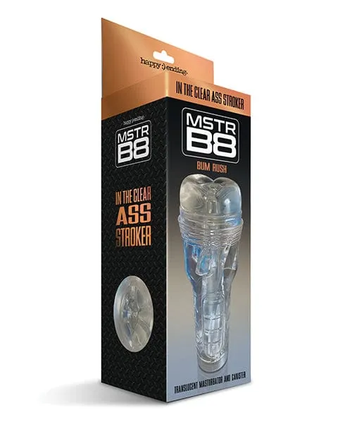 Happy Ending Male Sex Toys Mstr B8 In The Clear Anal Stroker Clear