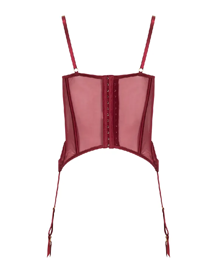 Kilo Brava Female Sex Toys Kilo Brava Embroidery Merrywidow in Ruby Wine