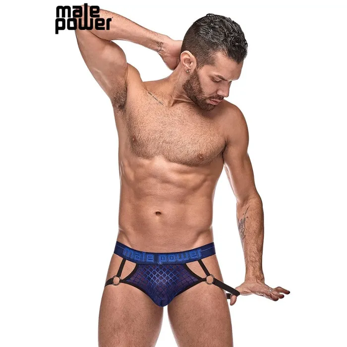 Male Sex Toys Diamond Mesh Jock Ring Navy Male Power Male Sex Toys Diamond Mesh Jock Ring Navy Male Power