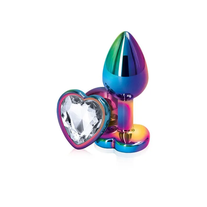 nsnovelties Anal Rear Assets Multicolor Heart Small Clear