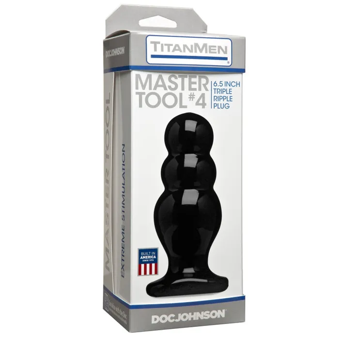 Titanmen Tool Master 4 Black Doc Johnson Anal Titanmen Tool Master 4 Black Doc Johnson Anal