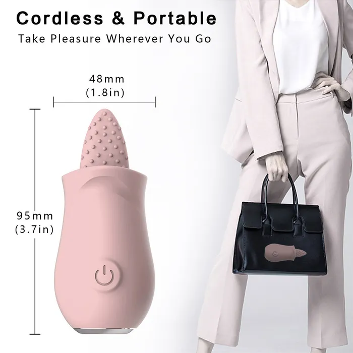 Touch Honey Vibrators LolaClit Licking Tongue Rose Sex Toy Vibrator Stimulator for Women