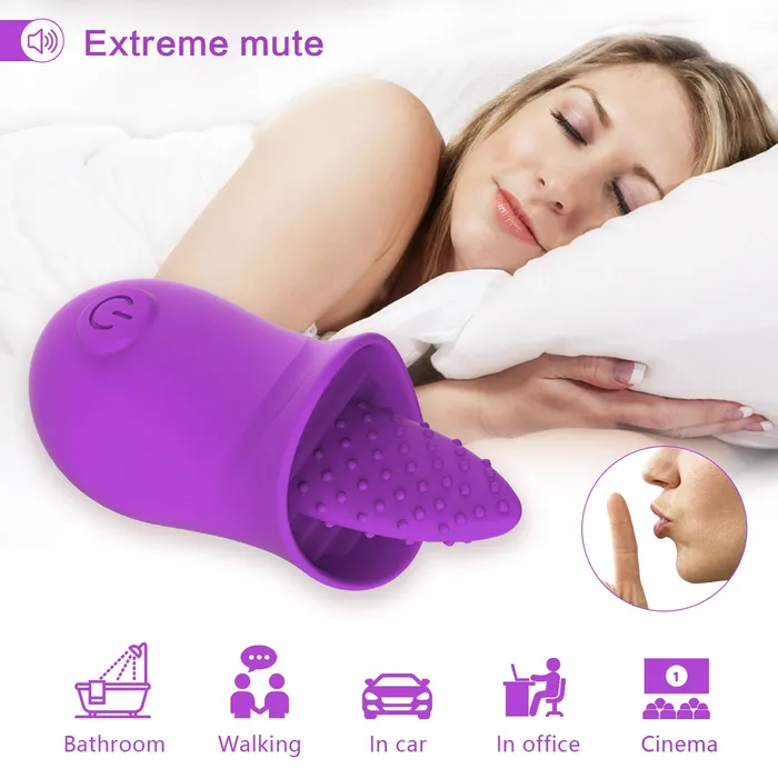 Touch Honey Vibrators LolaClit Licking Tongue Rose Sex Toy Vibrator Stimulator for Women