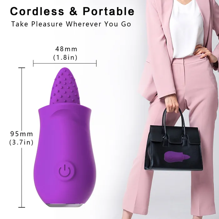 Touch Honey Vibrators LolaClit Licking Tongue Rose Sex Toy Vibrator Stimulator for Women