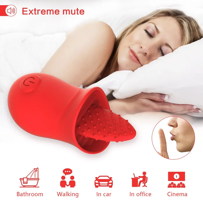 Touch Honey Vibrators LolaClit Licking Tongue Rose Sex Toy Vibrator Stimulator for Women