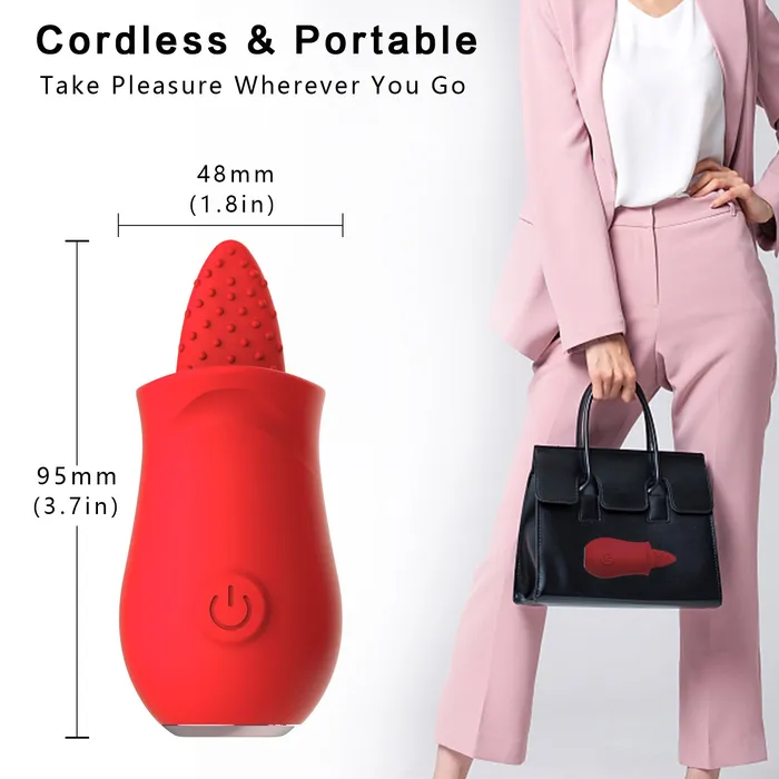 Touch Honey Vibrators LolaClit Licking Tongue Rose Sex Toy Vibrator Stimulator for Women