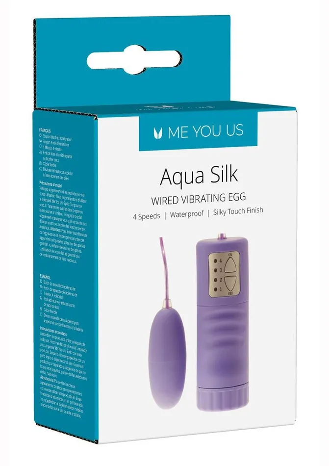 Me You Us ME YOU US Aqua Silk Vibrating Egg with Remote Control Female Sex Toys Me You Us ME YOU US Aqua Silk Vibrating Egg with Remote Control Female Sex Toys