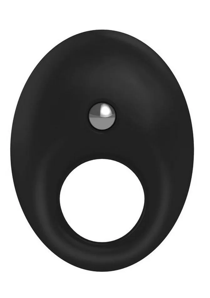 OVO Male Sex Toys OVO B5 Silicone Cock Ring Waterproof BlackChrome