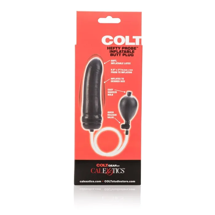Anal CalExotics Colt Hefty Probe Inflatable Butt Plug Black Anal CalExotics Colt Hefty Probe Inflatable Butt Plug Black